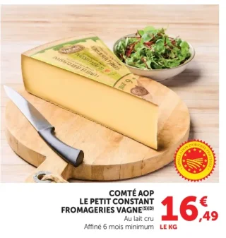 Comté AOP Le Petit Constant Fromageries Vagne