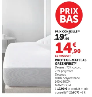 Protege-matelas Greenfirst