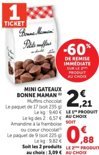 Mini gâteaux Bonne Maman