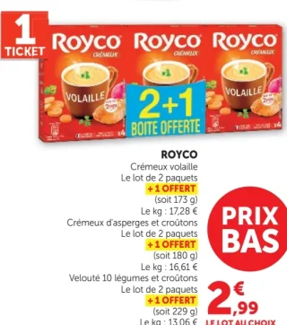 Soupes Royco Crémeux