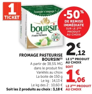 FROMAGE PASTEURISE BOURSIN