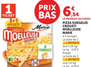 Pizza surgelée Crousti Moelleuse Marie