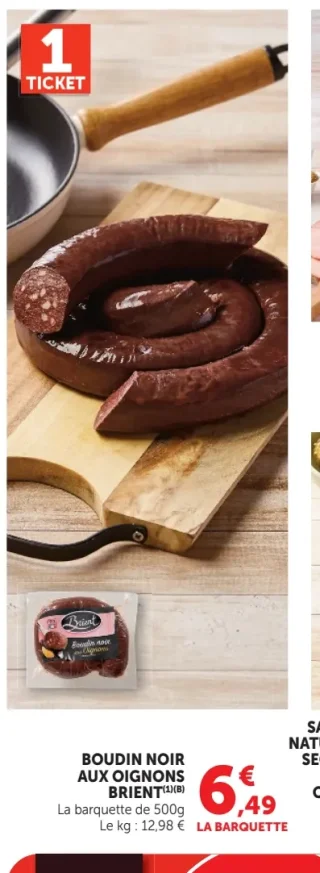 Boudin noir aux oignons Brient