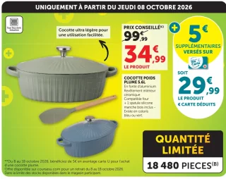 Cocotte poids plume 5.6L