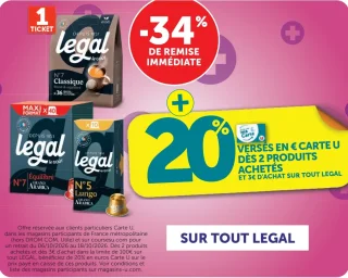 Café Legal (Classique, Équilibré, Lungo...)