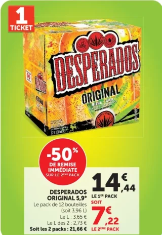 Bière Desperados Original 5,9°