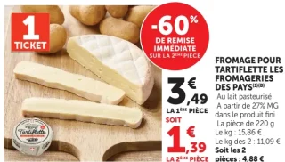Fromage pour Tartiflette Les Fromageries des Pays