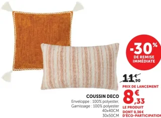 U Maison Coussin Deco 40x40cm / 30x50cm