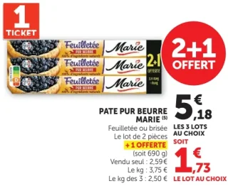 Pâte pur beurre Marie