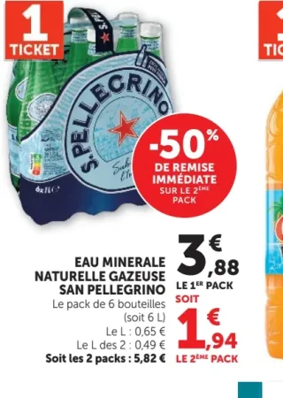 San Pellegrino Eau Minérale Naturelle Gazeuse