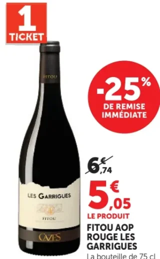 Fitou AOP Rouge Les Garrigues