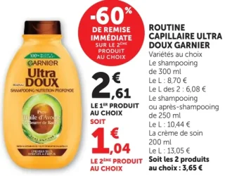 Routine capillaire Ultra Doux Garnier