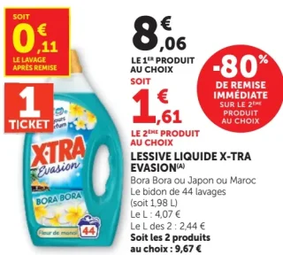 Lessive liquide X-TRA Evasion