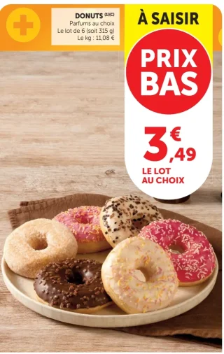 Donuts parfums au choix