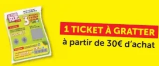 Jeu Les 20 Jours Plus - 1 Ticket à gratter à partir de 30€ d'achat