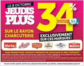 Sélection de Charcuterie (Herta, Aoste, Bordeau Chesnel, Saint Agaûne, Montagne Noire, Montorsi)
