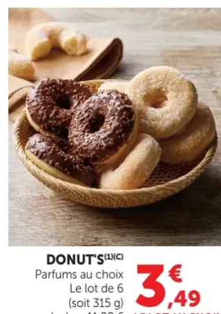 DONUT'S Parfums au choix