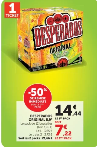 Bière aromatisée Desperados Original 5,9°