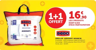 Oreiller "Aerosafe" 60x60cm Dodo