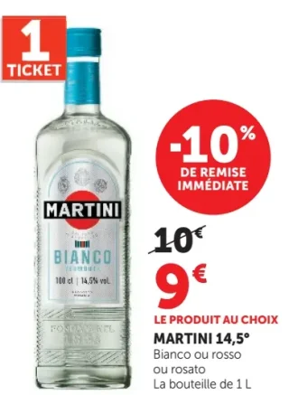 Martini 14,5° Bianco, Rosso ou Rosato