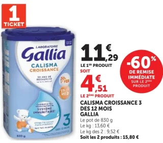 Calisma Croissance 3 dès 12 mois Gallia