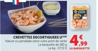 Crevettes décortiquées U