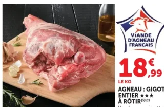 Agneau: Gigot entier à rôtir