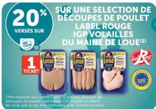 Découpes de poulet Label Rouge IGP Volailles du Maine Loué