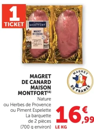 Magret de canard Montfort