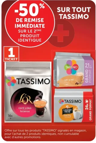 Produits de la gamme Tassimo
