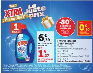 Lessive liquide X-Tra Total