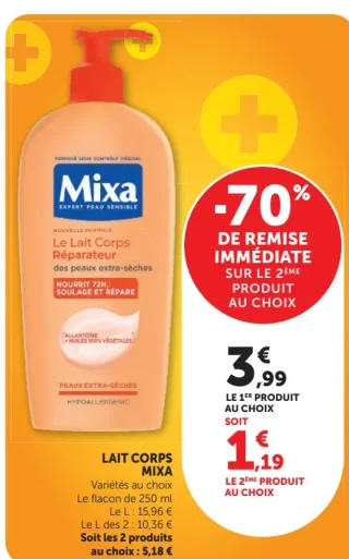 Lait Corps Mixa