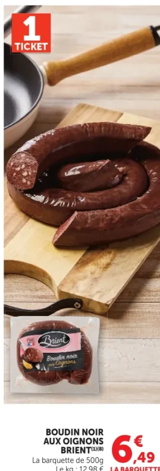 Boudin noir aux oignons Brient
