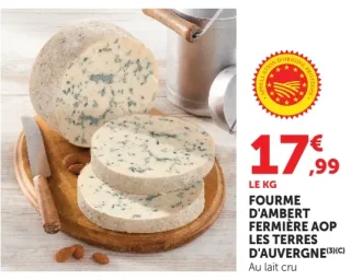 Fourme d'Ambert Fermière AOP Les Terres d'Auvergne