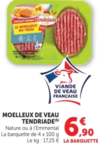 Moelleux de veau Tendriade