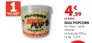 Seau Popcorn Movies Pop Hollywood