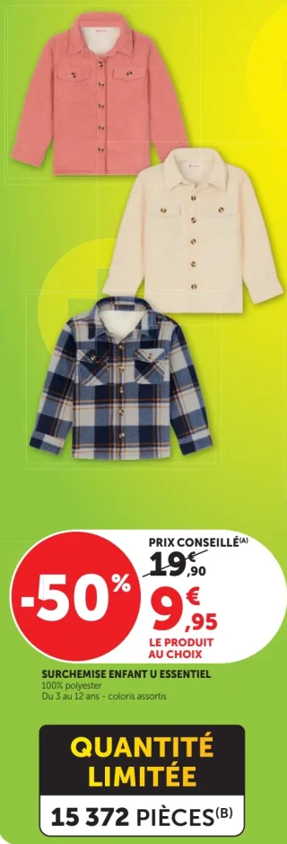 Surchemise enfant U Essentiel