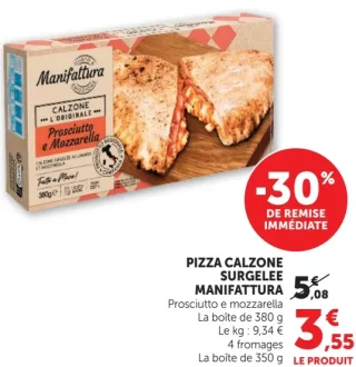 Pizza calzone surgelée Manifattura