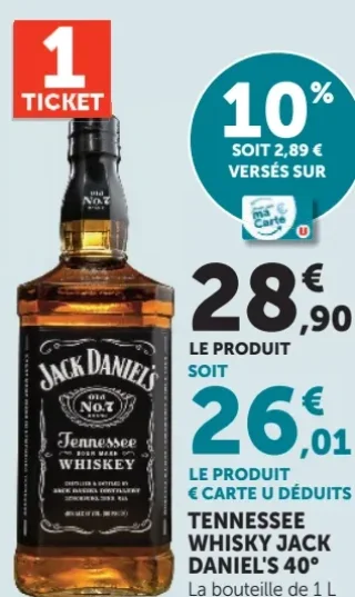 Tennessee Whisky Jack Daniel's 40°