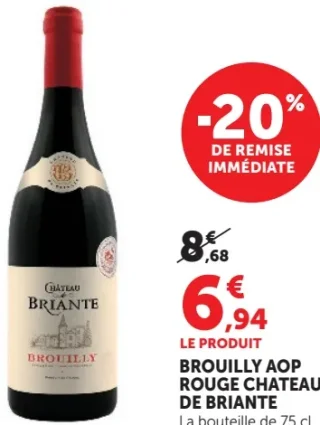 BROUILLY AOP ROUGE CHATEAU DE BRIANTE