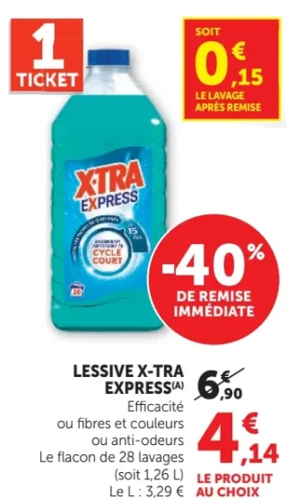 Lessive X-Tra Express