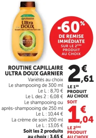 Routine capillaire Ultra Doux Garnier
