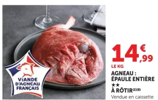 Agneau : Épaule entière à rôtir