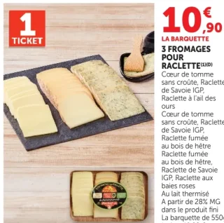 3 Fromages pour raclette