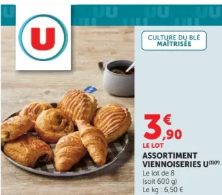 Assortiment Viennoiseries U