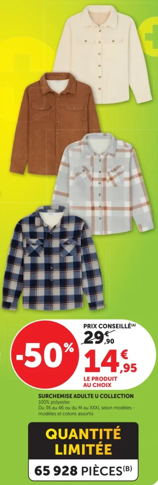 Surchemise adulte U Collection