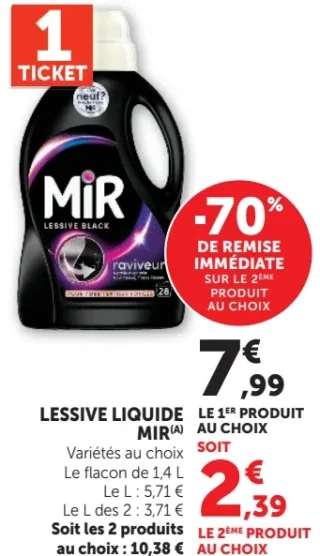 Lessive liquide Mir Black