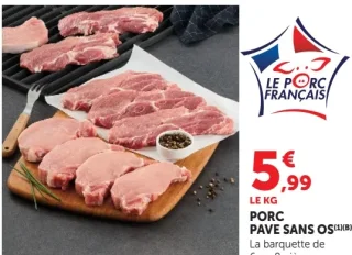 Porc Pavé sans os