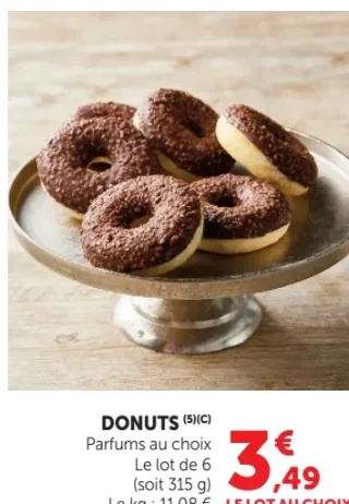 Donuts parfums au choix