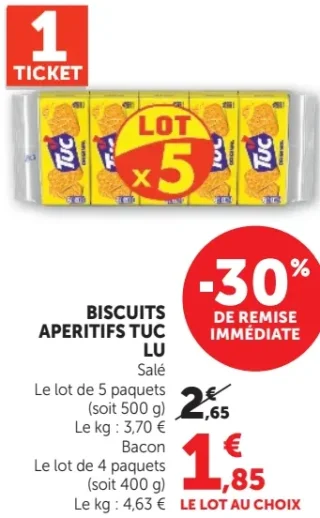 Biscuits Apéritifs Tuc LU